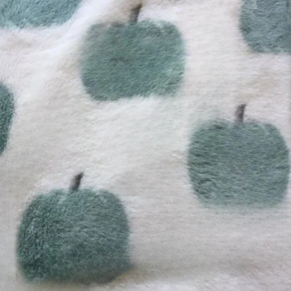 Rachel Ashwell Blue Pumpkin Plush Faux Fur Throw Blanket Thanksgiving Fall Decor